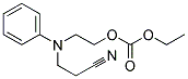 2-((2-cyanoethyl)(phenyl)amino)ethyl ethylcarbonate Struktur