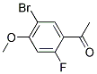 1-(5-BROMO-2-FLUORO-4-METHOXY-PHENYL)-ETHANONE Struktur