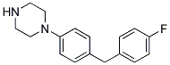 1-[4-(4-FLUORO-BENZYL)-PHENYL]-PIPERAZINE Struktur