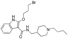 2-(3-BROMO-PROPOXY)-1H-INDOLE-3-CARBOXYLIC ACID (1-BUTYL-PIPERIDIN-4-YLMETHYL)-AMIDE Struktur