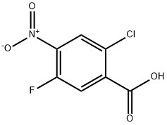 2-Chloro-5-Fluoro-4-Nitrobenzoic Acid Struktur