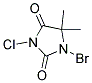 1-Bromo-Chloro-5,5-Dimethylhydantoin Struktur