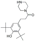 2,6-Di-Tert-Butyl-4-(3-Oxo-3-Piperazin-1-Ylpropyl)Phenol Struktur