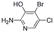 2-AMINO-3-HYDROXY-4-BROMO-5-CHLOROPYRIDINE Struktur