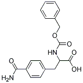 2-{[(benzyloxy)carbonyl]amino}-3-(4-carbamoylphenyl)propanoic acid Struktur