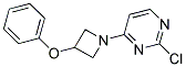 2-chloro-4-(3-phenoxyazetidin-1-yl)pyrimidine Struktur