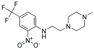 [2-(4-Methyl-piperazin-1-yl)-ethyl]-(2-nitro-4-trifluoromethyl-phenyl)-amine Struktur