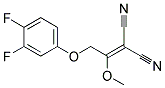 [2-(3,4-difluorophenoxy)-1-methoxyethylidene]propanedinitrile Struktur