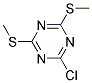 2,4-Bis(methylmercapto)-6-chloro-s-triazine Struktur