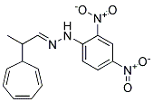 2-(2,4,6-CYCLOHEPTATRIENYL)PROPIONALDEHYDE(2,4-DINITROPHENYL)HYDRAZONE Struktur