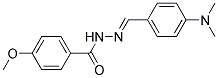 2'-(4-(DIMETHYLAMINO)BENZYLIDENE)-4-METHOXYBENZOHYDRAZIDE Struktur