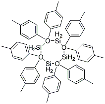 2,2,4,4,6,6,8,8-OCTA(P-TOLYL)CYCLOTETRASILOXANE Struktur