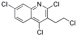 2,4,7-TRICHLORO-3-(2-CHLOROETHYL)QUINOLINE Struktur