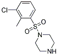 1-(3-Chloro-2-methyl-benzenesulfonyl)-piperazine Struktur