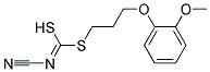 [2-(2-Methoxyphenoxy)ethyl]methyl-cyanocarbonimidodithioate Struktur