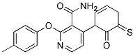 2-(4-Methylphenoxy)-b-(2-oxotetrahydro-3-thiophenyl)nicotinamide Struktur