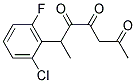 2-(2-CHLORO-6-FLUOROPHENYL)-ACETOACETON& Struktur