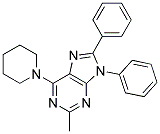 2-METHYL-8,9-DIPHENYL-6-(PIPERIDIN-1-YL)-9H-PURINE Struktur