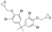 2,2'-{(1-METHYLETHYLIDENE)-BIS-[(2,6-DIBROMO-4,1-PHENYLENE)-OXYMETHYLENE]}-BIS-(OXIRANE) Struktur