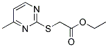 2-(CARBETHOXYMETHYLMERCAPTO)-4-METHYLPYRIMIDINE Struktur