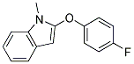 2-(4-FLUOROPHENOXY)-1-METHYL-1H-INDOLE Struktur