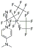 1-CYANO-4-DIMETHYLAMINO-PYRIDINIUM TRIS(PENTAFLUOROETHYL)TRIFLUOROPHOSPHATE Struktur