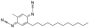(2-DODECYL-5-METHYL-2,5-CYCLOHEXADIENE-1,4-DIYLIDENE) BIS-CYANAMIDE Struktur