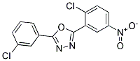 2-(2-CHLORO-5-NITROPHENYL)-5-(3-CHLOROPHENYL)-1,3,4-OXADIAZOLE, TECH Struktur