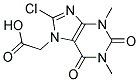 2-(8-CHLORO-1,3-DIMETHYL-2,6-DIOXO-1,2,3,6-TETRAHYDRO-7H-PURIN-7-YL)ACETIC ACID, TECH Struktur