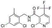 2-CHLORO-N-(2,4-DICHLORO-6-METHYLBENZYL)-4-(TRIFLUOROMETHYL)NICOTINAMIDE, TECH Struktur