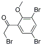 2-BROMO-1-(3,5-DIBROMO-2-METHOXYPHENYL)ETHANONE Struktur