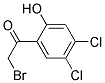 2-BROMO-1-(4,5-DICHLORO-2-HYDROXYPHENYL)ETHANONE Struktur