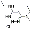 2-CHLORO-4-ETHYLAMINO-6-METHYLETHYLAMINOTRIAZINE Struktur