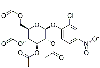 2-CHLORO-4-NITROPHENYL-2,3,4,6-TETRA-O-ACETYL-B-D-GLUCOPYRANOSIDE Struktur