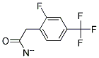 2-FLUORO-4-(TRIFLUOROMETHYL)PHENYLACETONITRIL Struktur