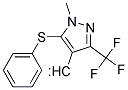 [1-METHYL-5-(PHENYLTHIO)-3-(TRIFLUOROMETHYL)-1H-PYRAZOL-4-YL]METHANO Struktur