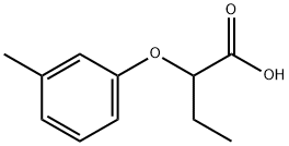 2-(3-METHYLPHENOXY)BUTANOIC ACID Struktur