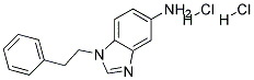 1-PHENETHYL-1H-BENZOIMIDAZOL-5-YLAMINE DIHYDROCHLORIDE Struktur