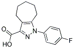 1-(4-FLUOROPHENYL)-1,4,5,6,7,8-HEXAHYDROCYCLOHEPTA[C]PYRAZOLE-3-CARBOXYLIC ACID Struktur