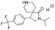 2-ISOPROPYL-4-(4-(TRIFLUOROMETHYL)PHENYL)-2,8-DIAZASPIRO[4.5]DECAN-1-ONE HYDROCHLORIDE Struktur