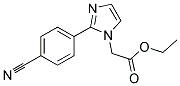 [2-(4-CYANO-PHENYL)-IMIDAZOL-1-YL]-ACETIC ACID ETHYL ESTER Struktur