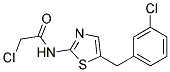 2-CHLORO-N-[5-(3-CHLOROBENZYL)-1,3-THIAZOL-2-YL]ACETAMIDE Struktur