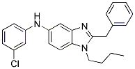 (2-BENZYL-1-BUTYL-1H-BENZOIMIDAZOL-5-YL)-(3-CHLORO-PHENYL)-AMINE Struktur