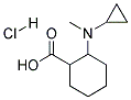 2-(CYCLOPROPYLMETHYL-AMINO)-CYCLOHEXANECARBOXYLIC ACID HYDROCHLORIDE Struktur