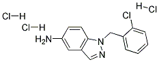 1-(2-CHLORO-BENZYL)-1H-INDAZOL-5-YLAMINE TRIHYDROCHLORIDE Struktur