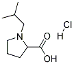 1-ISOBUTYL-PYRROLIDINE-2-CARBOXYLIC ACID HYDROCHLORIDE Struktur