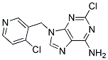 2-CHLORO-9-(4-CHLORO-PYRIDIN-3-YLMETHYL)-9H-PURIN-6-YLAMINE Struktur