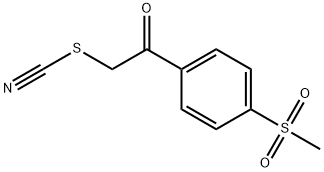 2-[4-(METHYLSULFONYL)PHENYL]-2-OXOETHYL THIOCYANATE Struktur