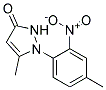 1-(4-METHYL-2-NITROPHENYL)-5-METHYLPYRAZOL-3-ONE Struktur