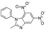 2-METHYL-5,7-DINITRO-1-PHENYLBENZIMIDAZOLE Struktur